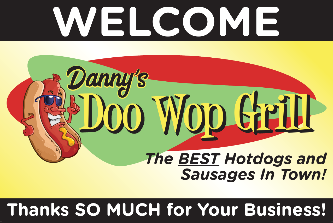 Dannys Doo Wopp Grill Business Cards